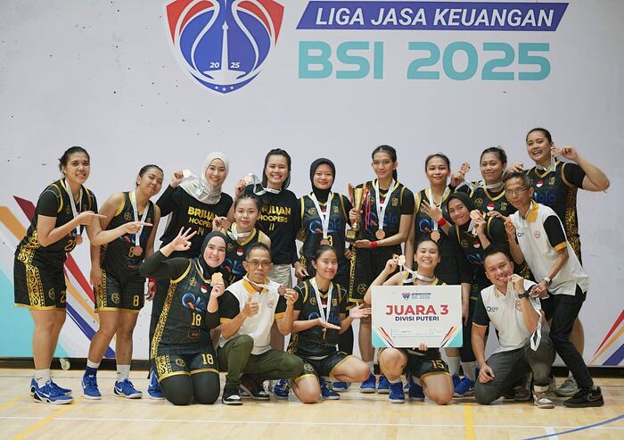 Membanggakan (1) Membanggakan! Tim Bola Basket Putri BRI Raih Juara 3 di Liga Jasa Keuangan 2025. Foto : viralsumsel.com