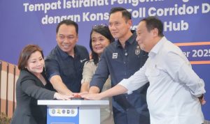Menko Infrawil AHY Resmikan TI Pengembangan KM 05 Jagorawi Travoy Hub, Rest Area Generasi Baru dengan Konsep Toll Corridor Development. Foto: viralsumsel.com
