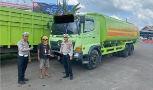 Polres Banyuasin Tangkap Pelaku Tabrak Lari Jalintim KM 20 Hanya dalam Waktu 5 Jam. Foto : viralsumsel.com