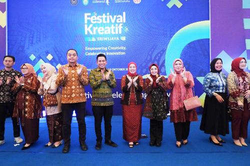 PKK Palembang Dukung Penuh Ekonomi Kreatif di Festival Kreatif Sriwijaya