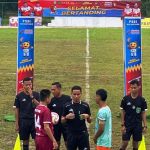 Porprov XV Sumsel 2025: Palembang Libas Banyuasin 5–2 di Bawah Guyuran Hujan, Pesta Gol di Stadion Hindoli