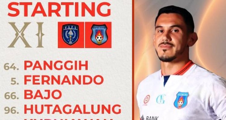 Starting XI Sumsel United vs PSPS Pekanbaru