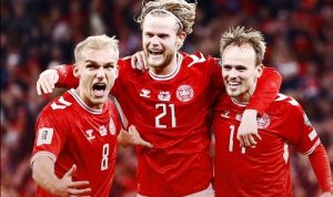Denmark Taklukkan Yunani 3-1, Hojlund Bersinar, Damsgaard Pastikan Dominasi di Grup C