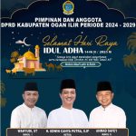 DPRD Ogan Ilir Ucapkan Selamat Idul Adha 1446 H, H. Edwin Cahya Putra Ajak Teladani Ketulusan Nabi Ibrahim