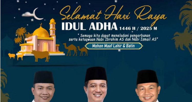 DPRD Ogan Ilir Ucapkan Selamat Idul Adha 1446 H, H. Edwin Cahya Putra Ajak Teladani Ketulusan Nabi Ibrahim