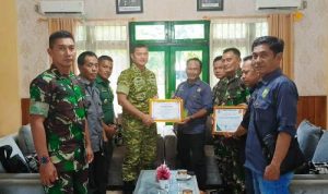 PJS Anugerahkan Penghargaan untuk Dandim 0403/OKU Letkol Arh Yusuf Winarno atas Dedikasi Jaga Kondusivitas Wilayah