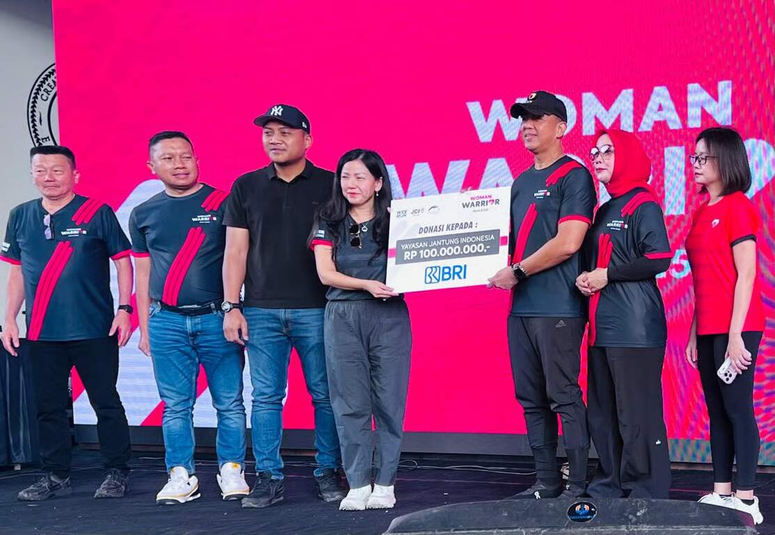 BRI Branch Office Veteran Region 6Jakarta 1 Dukung Women Warrior Run 2025. Foto: viralsumsel.com