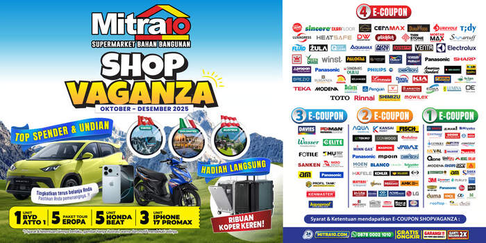 Grand Prize Shopvaganza 2025: Liburan ke Eropa! Saatnya Tingkatkan Transaksi di Mitra10. Foto : viralsumsel.com