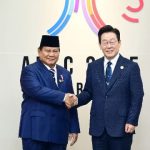 Presiden Prabowo puji K-Pop dan budaya Korea saat KTT APEC 2025 di Gyeongju. Diplomasi hangatnya disambut meriah oleh Presiden Korea Selatan Lee Jae-myung. Foto : Ist