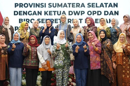 Feby Deru Ajak DWP OPD Sumsel Lebih Aktif dan Solid Jalankan Program Organisasi