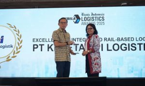 KAI Logistik Raih Penghargaan “Excellence in Integrated Rail-Based Logistics Solutions”. Foto : viralsumsel.com