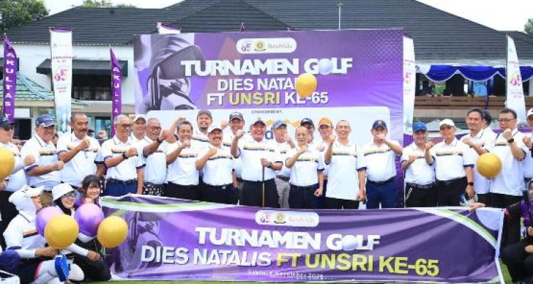 Herman Deru: Turnamen Golf IKA FT Unsri Ajang Kolaborasi Tingkatkan Sinergi