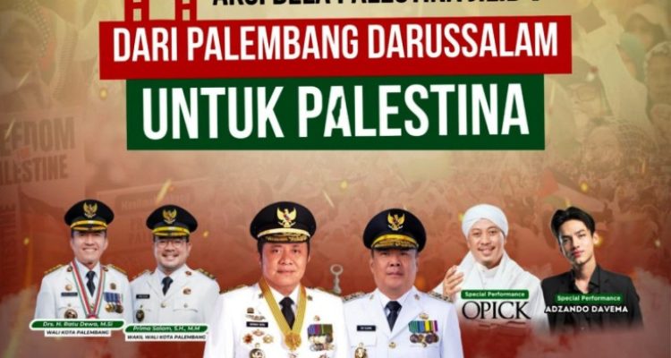 ksi Bela Palestina Jilid V yang akan digelar pada 9 November 2025 di kawasan Monumen Perjuangan Rakyat (Monpera)