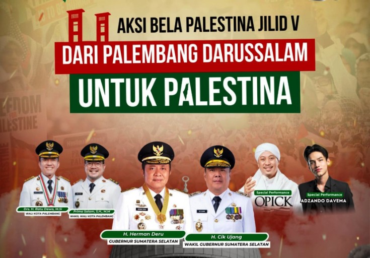 ksi Bela Palestina Jilid V yang akan digelar pada 9 November 2025 di kawasan Monumen Perjuangan Rakyat (Monpera)