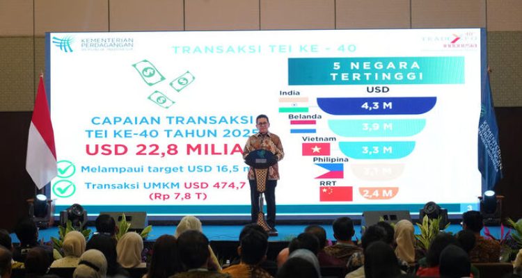 TEI ke-40 Resmi Ditutup, Mendag Busan: Transaksi Capai USD 22,80 Miliar. Foto: viralsumsel.com