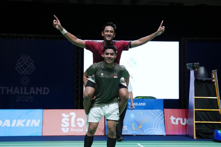 Tim Bulutangkis Indonesia Lampaui Target, Raih Tiga Emas di SEA Games 2025 Thailand