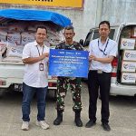 BRI Danareksa Sekuritas Salurkan Bantuan Paket Sembako untuk Masyarakat Terdampak Banjir Sumatera. Foto: viralsumsel.com