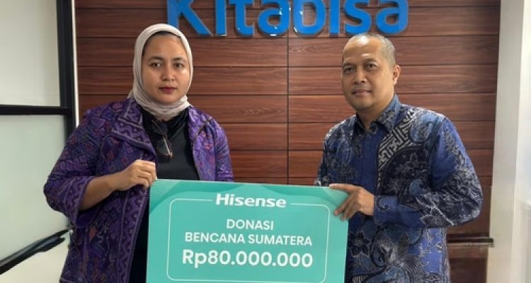 Bersama Kitabisa, Hisense Indonesia Salurkan Bantuan untuk Percepat Pemulihan Pasca Banjir di Sumatera. Sumber : VRITIMES.com