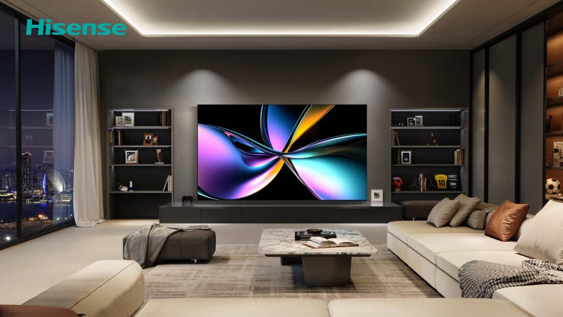 Hisense Pimpin Segmen TV 100 inci dan Laser TV Global pada Q3 2025. Foto: viralsumsel.com