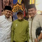 H. Ahmad Zarkasih disuatu momen bersama Ketua umum Partai Kebangkitan Bangsa (PKB) H. Muhaimin Iskandar (Cak Imin). Foto : Nto