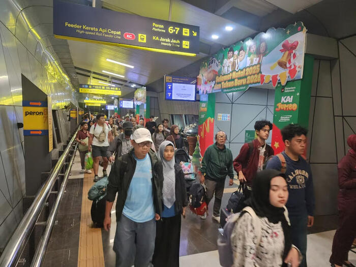 KAI Daop 2 Bandung Catat Tingginya Kedatangan Pelanggan Menggunakan KA. Foto : viralsumsel.com
