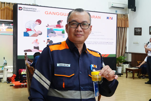 KAI Divre III Palembang Gelar Tes Narkoba Pegawai. Foto : viralsumsel.com