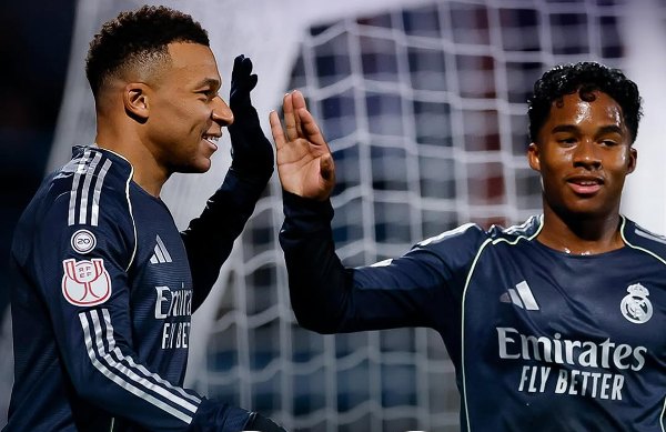 Dua Gol Mbappe Antar Real Madrid ke 16 Besar Copa del Rey