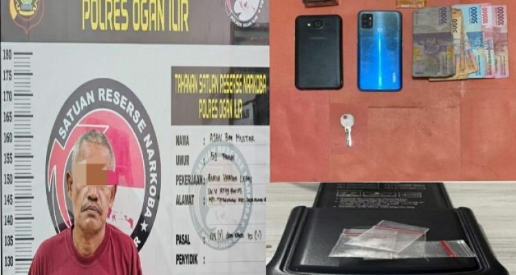 Simpan 3 Paket Sabu, Penjaga Kost di Indralaya Utara Diciduk Satres Narkoba Polres Ogan Ilir
