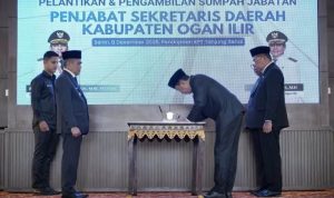 Sekda-Ogan-Ilir Dicky Syailendra Resmi Dilantik Sebagai Pj Sekda Ogan Ilir, Siap Lanjutkan Agenda Strategis Daerah