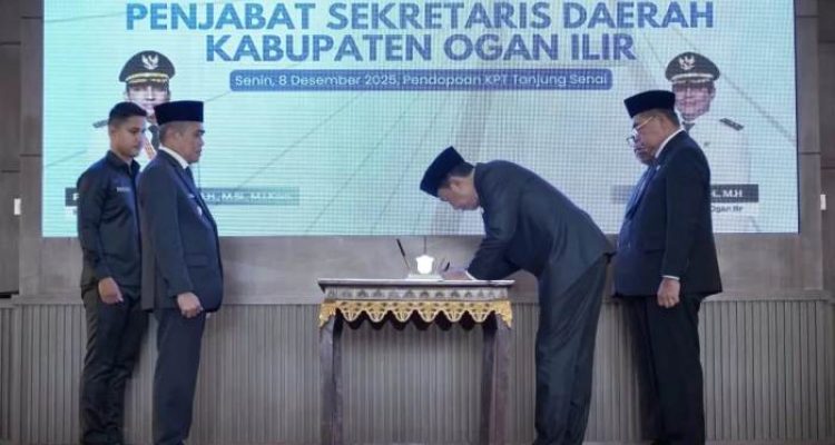 Dicky Syailendra Resmi Dilantik Sebagai Pj Sekda Ogan Ilir, Siap Lanjutkan Agenda Strategis Daerah