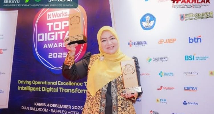 RSUD Sekayu Raih 2 Penghargaan TOP Digital Awards 2025, Bukti Keberhasilan Transformasi Layanan Berbasis Teknologi