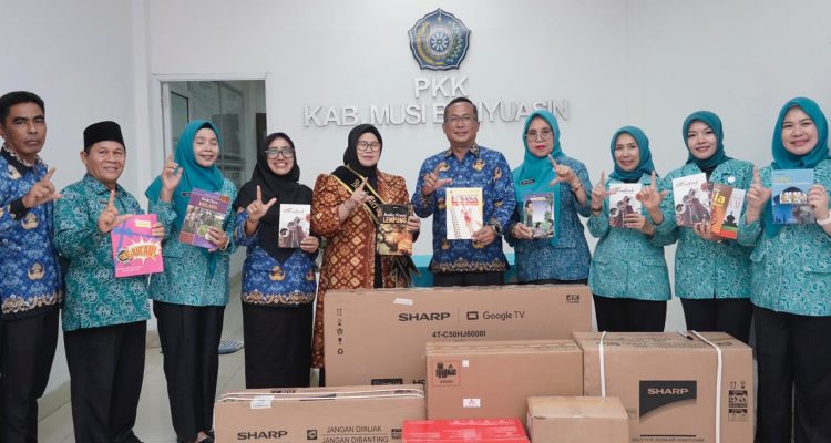 TP PKK Muba Terima Hibah Perpustakaan, Dorong Literasi dan Kualitas Kegiatan Perempuan