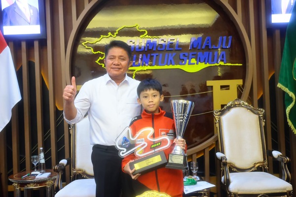 Pembalap Muda Kenzi Akbar Harumkan Nama Sumsel, Herman Deru: Ini Bibit Unggul Bertaraf Internasional