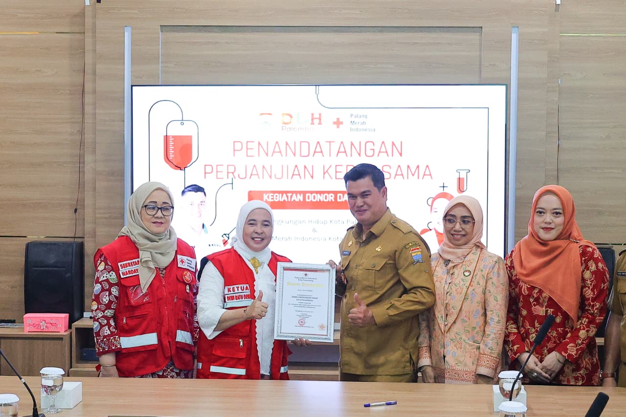 Butuh 2.000 Kantong Darah per Bulan, PMI dan DLH Palembang Perkuat Sinergi Kemanusiaan