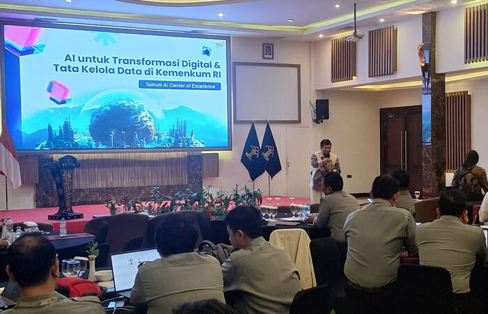 Telkom Dukung Kemenkum RI Percepat Transformasi Layanan Publik Lewat Penerapan AI. Foto: viralsumsel.com