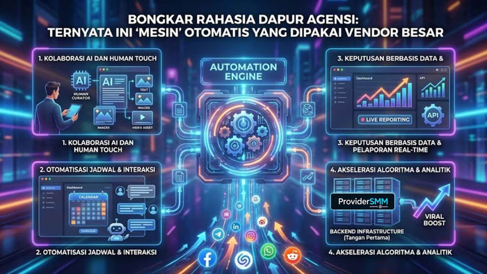 Bongkar Rahasia Dapur Agensi: Ternyata Ini 'Mesin' Otomatis yang Dipakai Vendor Besar Mengelola Ribuan Klien. Foto: viralsumsel.com