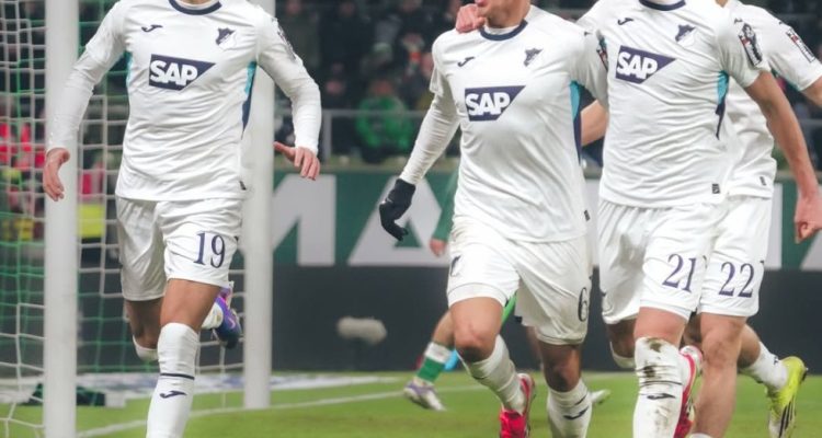 Bundesliga: Hoffenheim Bungkam Werder Bremen 2-0 Meski Bermain dengan 10 Pemain