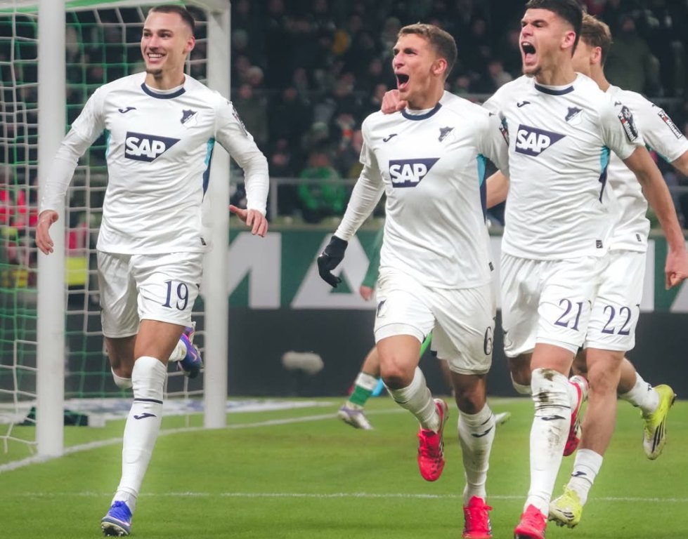 Bundesliga: Hoffenheim Bungkam Werder Bremen 2-0 Meski Bermain dengan 10 Pemain