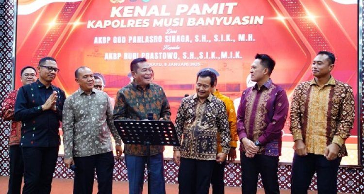 AKBP Ruri Prastowo Resmi Gantikan AKBP God Parlasro Sinaga sebagai Kapolres Muba