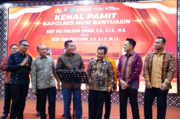 AKBP Ruri Prastowo Resmi Gantikan AKBP God Parlasro Sinaga sebagai Kapolres Muba