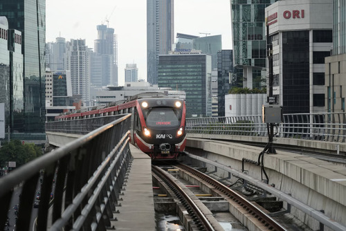 Ketepatan Waktu LRT Jabodebek Tembus 99 Persen. Foto : viralsumsel.com