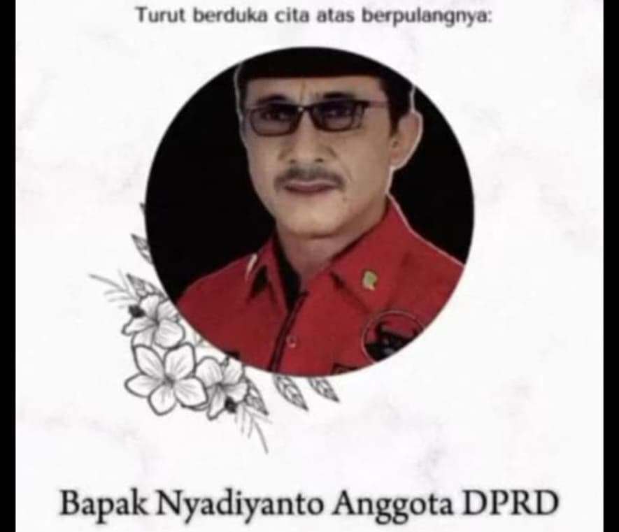 Anggota DPRD Musi Banyuasin dari PDI Perjuangan, Nyadiyanto Tutup Usia