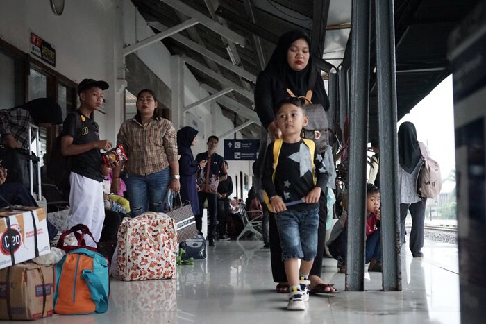 Pengguna Kereta Api di Sumatera Utara. Foto: viralsumsel.com