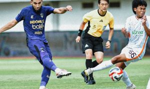 Persita Jinakkan Pemuncak Klasemen Borneo FC dengan Skor 2-0