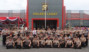 82 Personel Polres Lahat Naik Pangkat, Kapolres Tekankan Profesionalisme