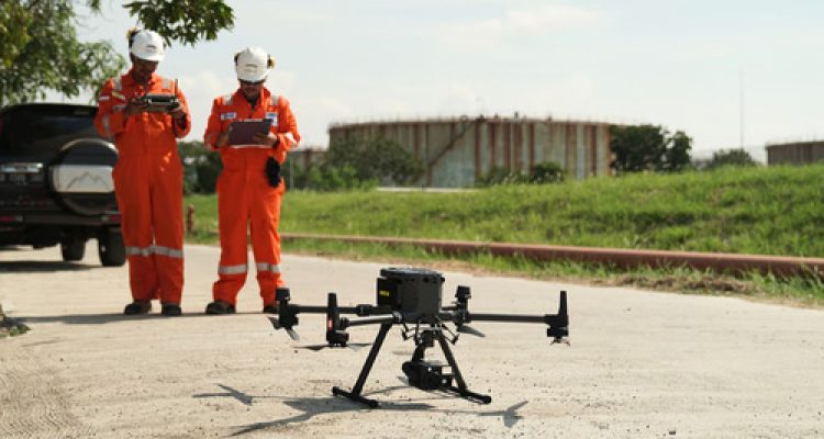 Transformasi Inspeksi Aset Migas Menggunakan Drone Thermal (Foto : viralsumsel.com)