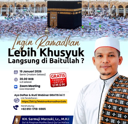 Ingin Ramadhan Lebih Khusyuk hingga Baitullah, Webinar Spiritual Ini Siap Buka Wawasan Jamaah