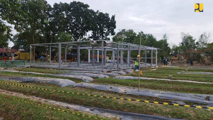 Kementerian PU Kebut Pembangunan Huntara di 3 Provinsi Terdampak Pascabencana, 7 Blok di Aceh Tamiang. Foto: viralsumsel.com