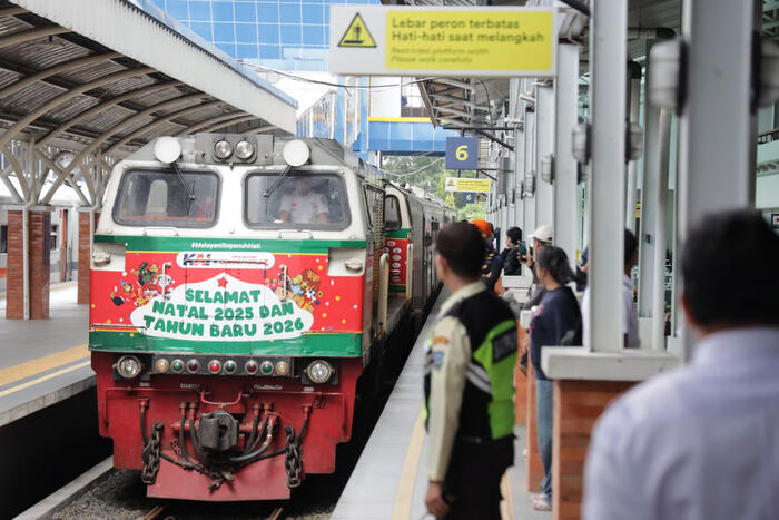 KAI Daop 2 Bandung Catat 5 KA Favorit Pelanggan Selama Angkutan Nataru 2025/2026. Foto: viralsumsel.com
