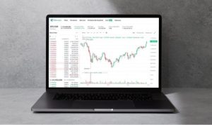 Ilustrasi pergerakan harga Bitcoin di platform Tokocrypto. Foto: viralsumsel.com